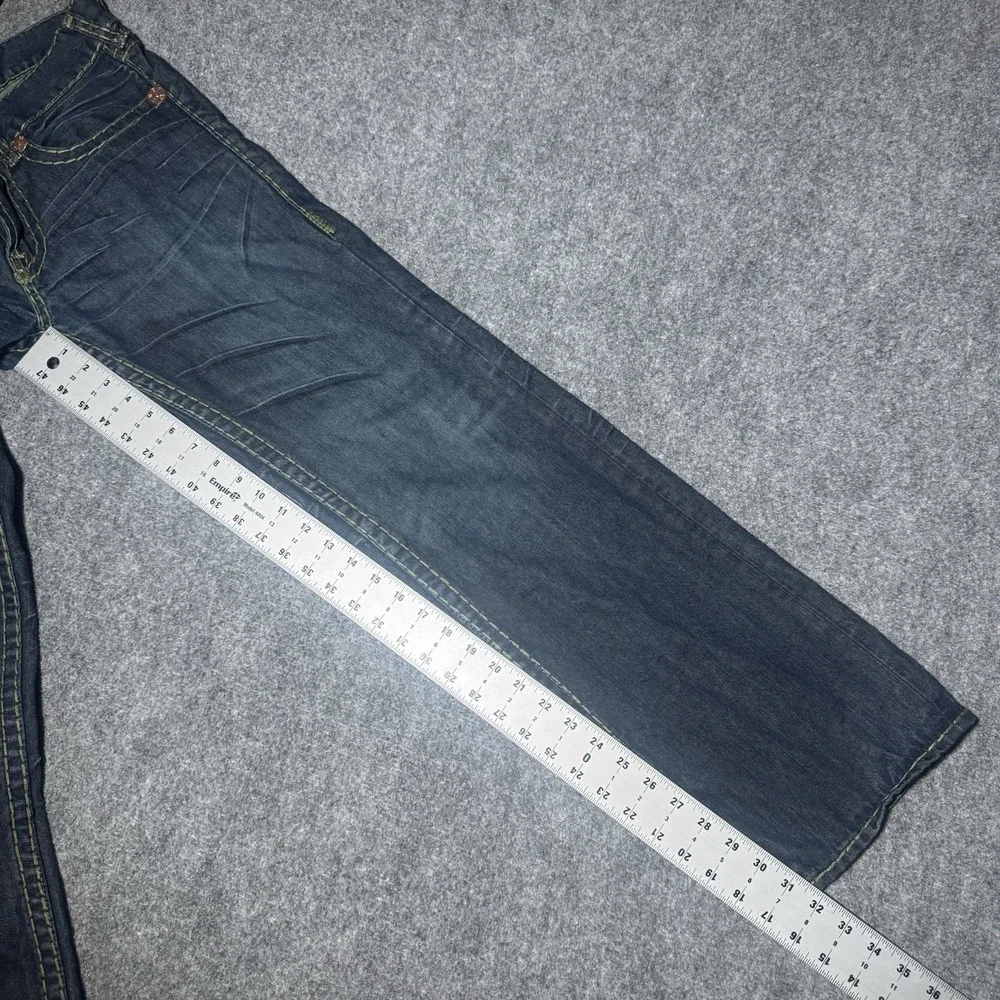 True Religion Nathan Super T Jeans Men Tag 30 Thick Stitch Fit 32x32 Dark Y2K